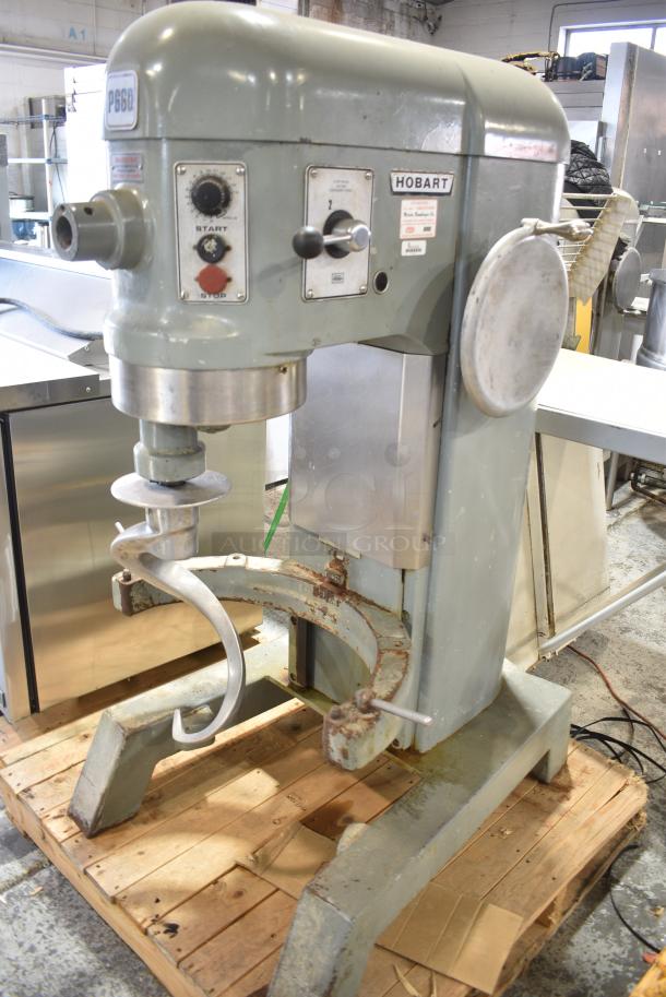Hobart P 660 Metal Commercial Floor Style 60 Quart Planetary Dough Mixer w/ Dough Hook Attachment. 208-240 Volts, 3 Phase. - Image 3 of 7
