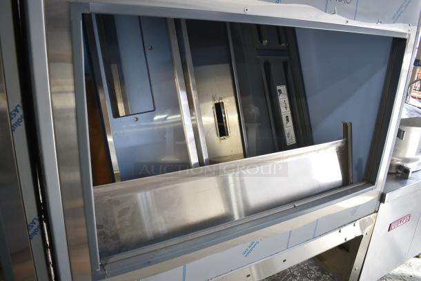 BRAND NEW SCRATCH AND DENT! Follett DEV1010SG-48 Stainless Steel Commercial 48" Ice Storage Bin with Bagger Kit - 1000 lb. Stock Picture Used as Gallery - Image 3 of 6
