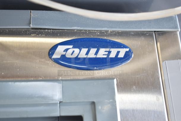 BRAND NEW SCRATCH AND DENT! Follett DEV1010SG-48 Stainless Steel Commercial 48" Ice Storage Bin with Bagger Kit - 1000 lb. Stock Picture Used as Gallery - Image 5 of 6