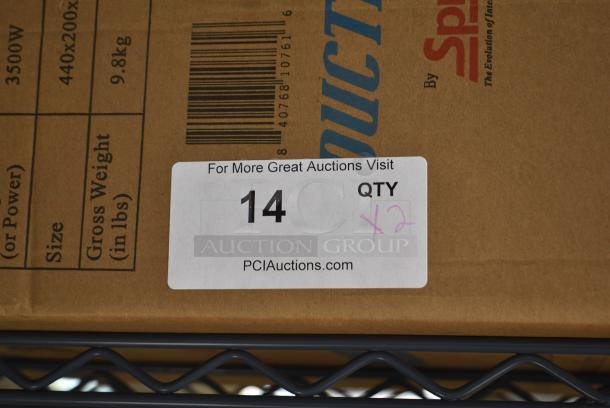2 BRAND NEW SCRATCH AND DENT! Spring USA SM-351C-FT MAX Induction Sizzle Cook/Hold Titanium Induction Range. 220-240 Volts, 2 Times Your Bid! - Image 2 of 4