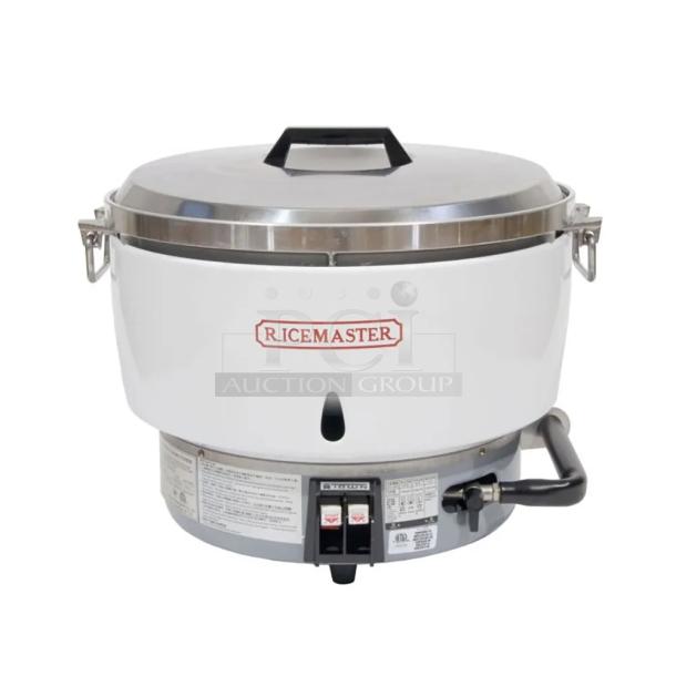 BRAND NEW SCRATCH AND DENT! Town Food Service RM-55N-R 55 Cup RiceMaster Natural Gas Rice Cooker - Image 1 of 5