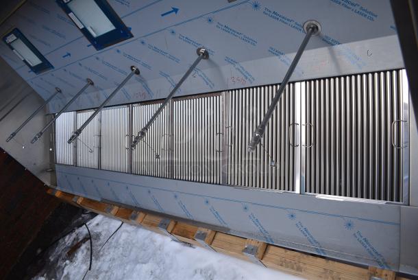 BRAND NEW SCRATCH AND DENT! 11' CaptiveAire 6024 ND-2 Stainless Steel Commercial Grease Hood w/ LED Lights and Return Air Vent - Image 4 of 6