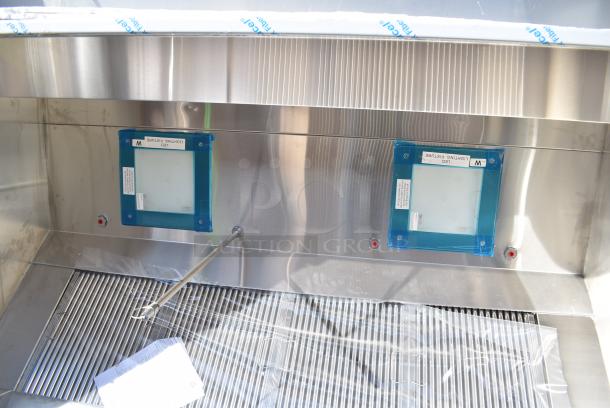 BRAND NEW SCRATCH AND DENT! 4' CaptiveAire 4830ND-2 Stainless Steel Commercial Grease Hood w/ LED Lights and Return Air Vent. - Image 3 of 5