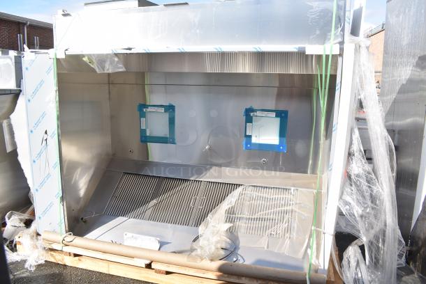 BRAND NEW SCRATCH AND DENT! 5' CaptiveAire 6030 ND-2 Stainless Steel Commercial Grease Hood w/ LED Lights and Return Air Vent. - Image 1 of 4
