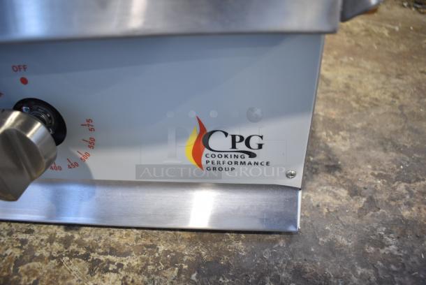 BRAND NEW SCRATCH AND DENT! 2024 Cooking Performance Group GT-CPG-72-NL 72" Natural Gas Countertop Griddle with Thermostatic Controls. 180,000 BTU. - Image 2 of 5