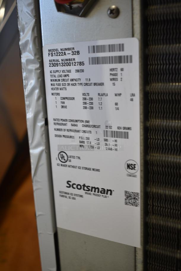 BRAND NEW! 2023 Scotsman FS1222A-32B Stainless Steel Prodigy Plus Series 22" Flake Ice Machine - 1100 lb. 208/230 Volts, 1 Phase. - Image 4 of 4