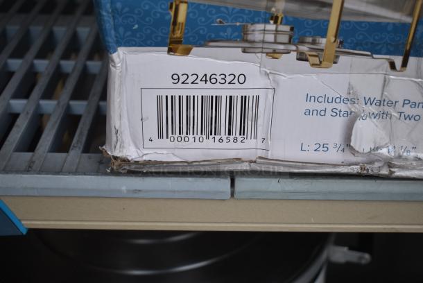 5 BRAND NEW SCRATCH AND DENT! Chafing Dishes Including 92246320 Choice Deluxe 8 Qt. Full Size Gold Accent Chafer. 5 Times Your Bid! - Image 5 of 5