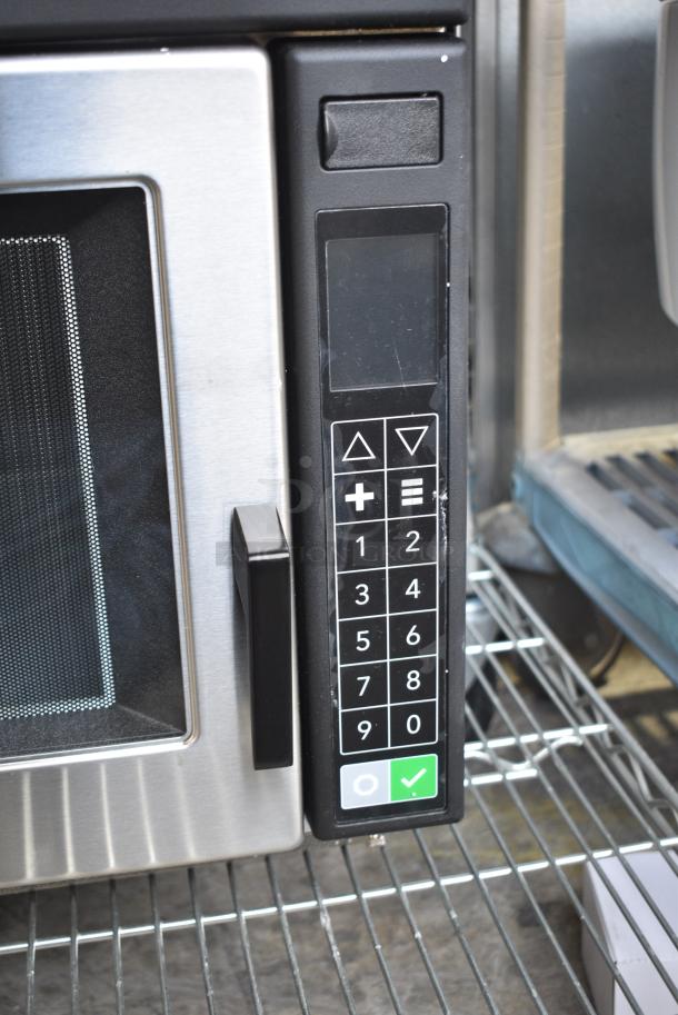 BRAND NEW SCRATCH AND DENT! 2024 Amana RC17S2 Heavy Duty Stainless Steel Commercial Microwave Oven with Push Button Controls . 208/240 Volts, 1 Phase. - Image 3 of 6