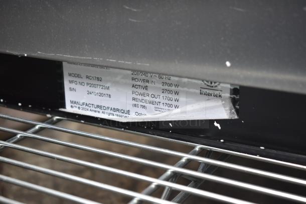 BRAND NEW SCRATCH AND DENT! 2024 Amana RC17S2 Heavy Duty Stainless Steel Commercial Microwave Oven with Push Button Controls . 208/240 Volts, 1 Phase. - Image 6 of 6