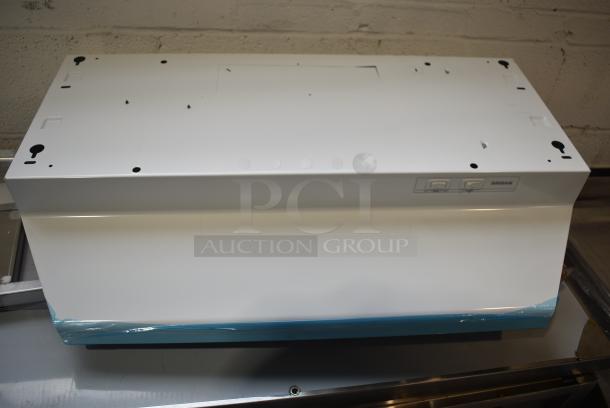 BRAND NEW SCRATCH AND DENT! Broan White Metal Range Hood. - Image 1 of 4