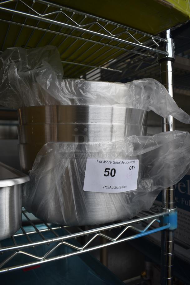 4 BRAND NEW SCRATCH AND DENT! Choice 471SAUC55QT 5.5 Qt. Tapered Aluminum Sauce Pan. 4 Times Your Bid! - Image 2 of 6