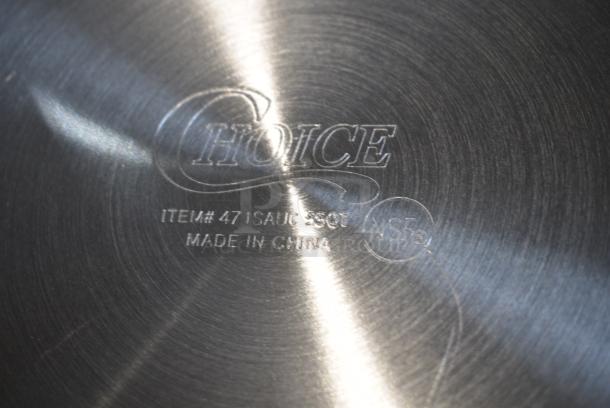 4 BRAND NEW SCRATCH AND DENT! Choice 471SAUC55QT 5.5 Qt. Tapered Aluminum Sauce Pan. 4 Times Your Bid! - Image 5 of 6
