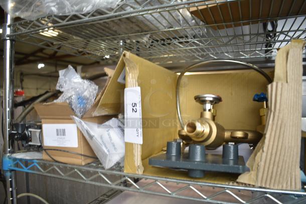BRAND NEW SCRATCH AND DENT! Regency 600HCWWS Hot and Cold Mixing / Washdown Station with Mixing Valve, Hose Rack, and Thermometer, 27040235 Continental Refrigerator 40235 Defrost Timer, 2404523006 Garland / US Range CK4603990 Sit Oven Control 1.0Mm - Image 2 of 14