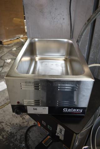 BRAND NEW SCRATCH AND DENT! Galaxy 177GW50E 12" x 20" Full Size Electric Countertop Food Warmer. 120 Volts, 1 Phase. Tested and Working!