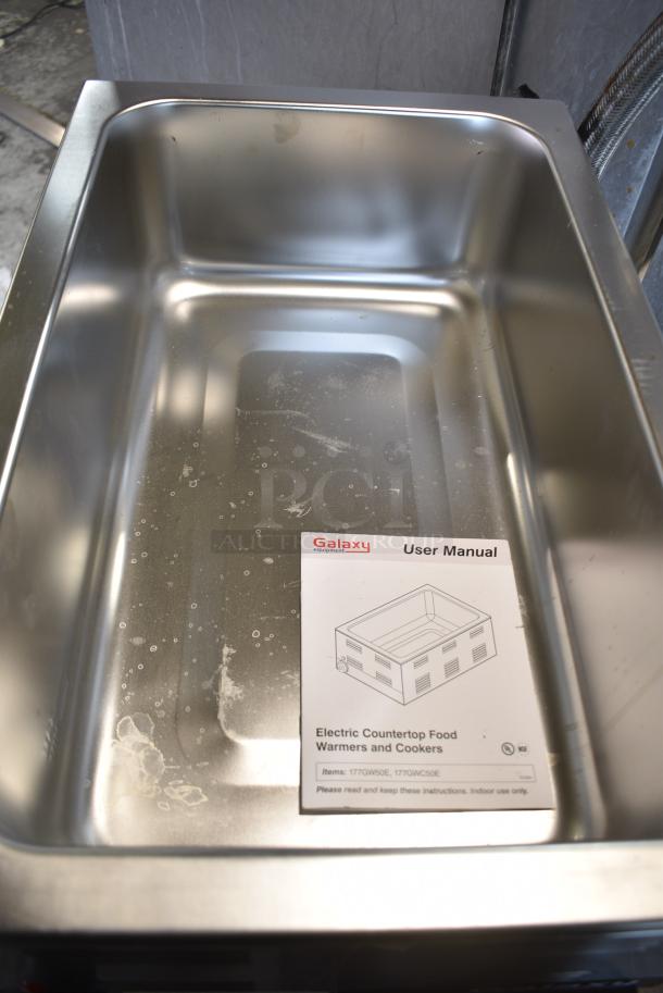 BRAND NEW SCRATCH AND DENT! Galaxy 177GW50E 12" x 20" Full Size Electric Countertop Food Warmer. 120 Volts, 1 Phase. Tested and Working! - Image 4 of 6