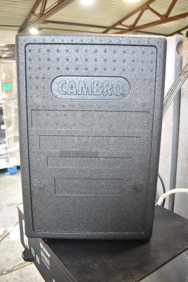 BRAND NEW SCRATCH AND DENT! Cambro Black Insulated Food Case. - Image 1 of 6