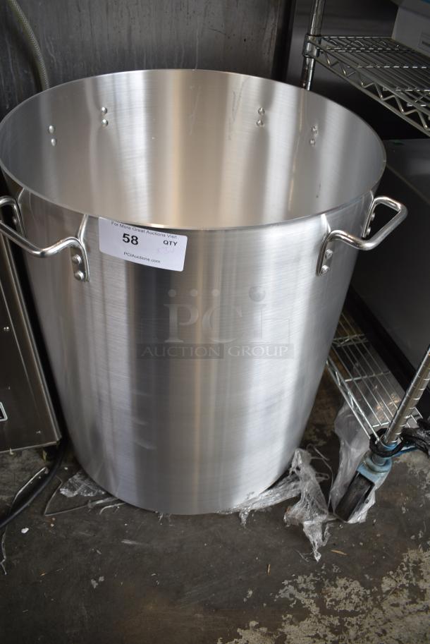 3 BRAND NEW SCRATCH AND DENT! Stock Pots Including 471SP60QT Choice 60 Qt. Standard Weight Aluminum Stock Pot, 471SP100QT Choice 100 Qt. Standard Weight Aluminum Stock Pot, 171SP200QTHD Choice Stock Pot. 3 Times Your Bid! - Image 6 of 7