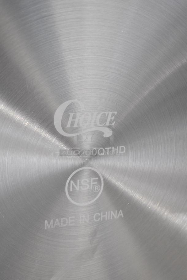 3 BRAND NEW SCRATCH AND DENT! Stock Pots Including 471SP60QT Choice 60 Qt. Standard Weight Aluminum Stock Pot, 471SP100QT Choice 100 Qt. Standard Weight Aluminum Stock Pot, 171SP200QTHD Choice Stock Pot. 3 Times Your Bid! - Image 7 of 7