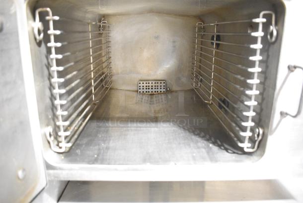 Cleveland 36CGM300 Stainless Steel Commercial Natural Gas Powered Pressureless 2 Deck Convection Steamer. 300,000 BTU. - Image 6 of 10