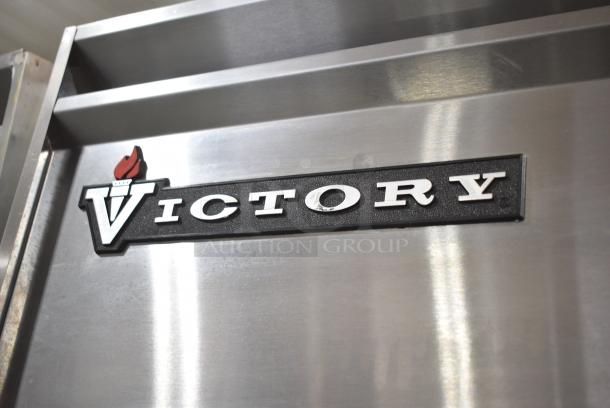 Victory RA-2D-S7-PT Stainless Steel Commercial 2 Door Reach In Pass Through Cooler. 115 Volts, 1 Phase. Tested and Working! - Image 3 of 11