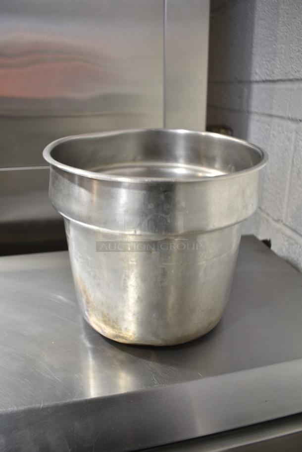 3 Various Stainless Steel Cylindrical Drop In Bins. 3 Times Your Bid! - Image 3 of 4
