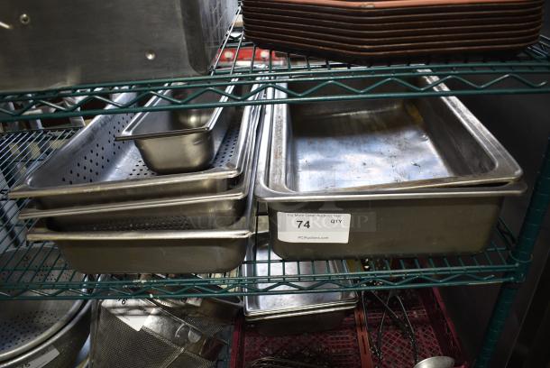 6 Various Stainless Steel Drop In Bins. 6 Times Your Bid! - Image 1 of 3
