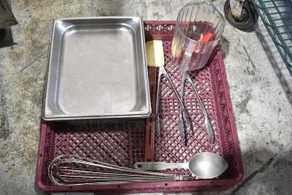 ALL ONE MONEY! Lot of Various Items Including Utensils in Poly Dish Caddy