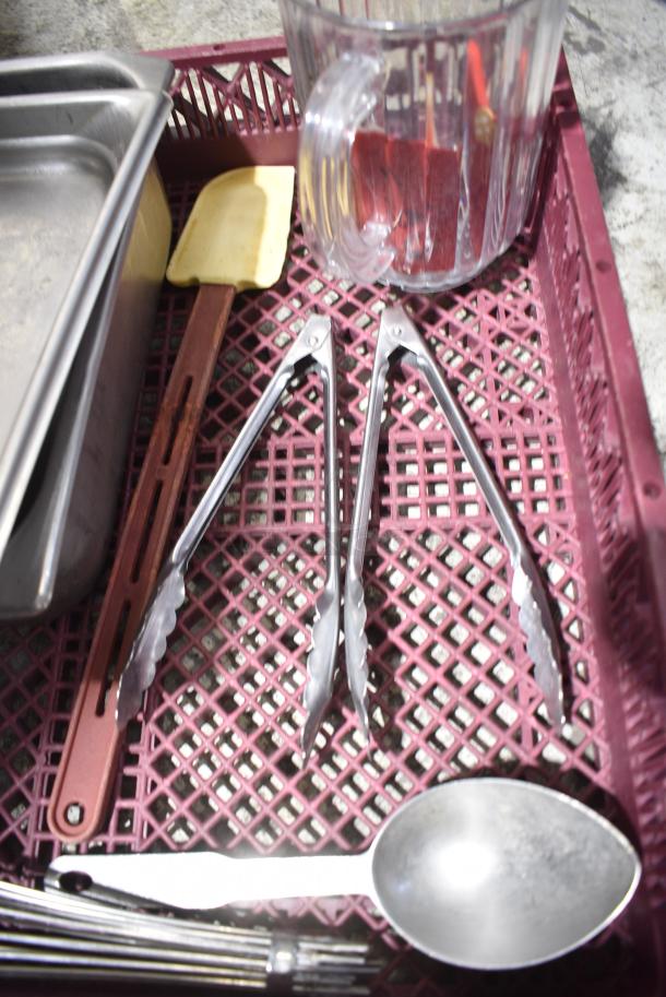 ALL ONE MONEY! Lot of Various Items Including Utensils in Poly Dish Caddy - Image 6 of 6