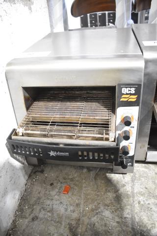 Star Holman QCS-2-600H Stainless Steel Commercial Conveyor Toaster Oven. 208 Volts, 1 Phase.