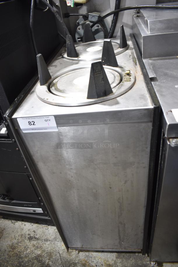 APW Wyott 22-0093 Stainless Steel Commercial 2 Well Plate Return on Commercial Casters. 120 Volts, 1 Phase. Cannot Test Due To Plug Style - Image 1 of 5