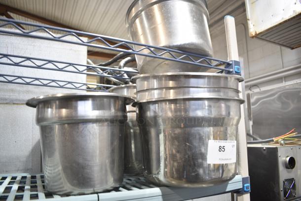 9 Various Metal Cylindrical Bins. 9 Times Your Bid! - Image 1 of 5