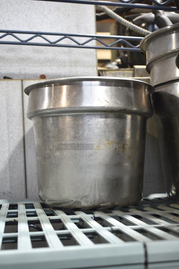 9 Various Metal Cylindrical Bins. 9 Times Your Bid! - Image 3 of 5