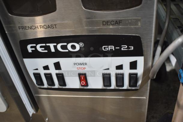 Fetco GR-2 Stainless Steel Commercial Countertop Coffee Bean Grinder. 120 Volts, 1 Phase. Tested and Working! - Image 3 of 7