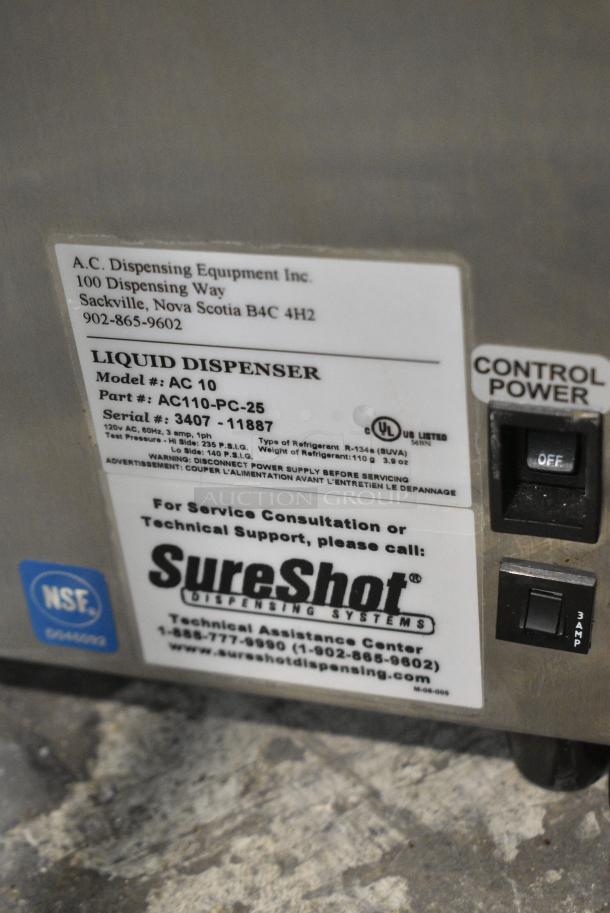 SureShot AC10 Stainless Steel Commercial Countertop Cream Dispenser. 120 Volts, 1 Phase. Tested and Working! - Image 4 of 4