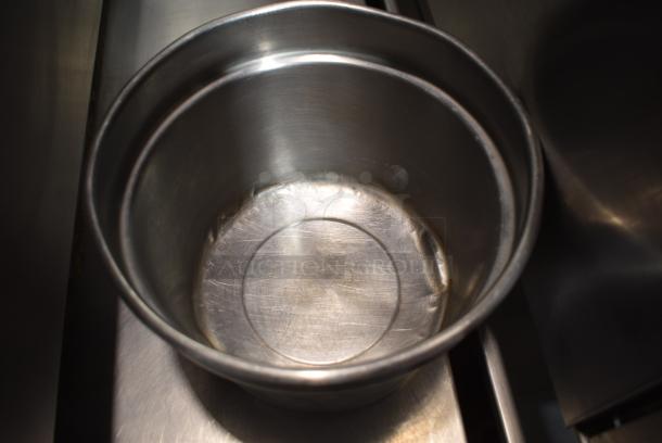 4 Stainless Steel Cylindrical Drop In Bins. 4 Times Your Bid! - Image 3 of 3