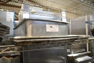 3 Various Metal Items Including Drop In Bin and Metal Baking Pans. 3 Times Your Bid!