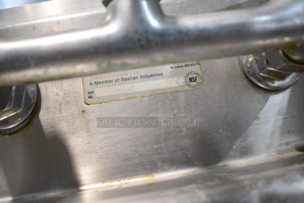 Stainless Steel Single Bay Wall Mount Sink w/ Faucet and Handles. - Image 5 of 5