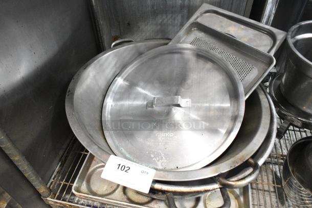 10 Various Metal Items Including Lid and Bun Baking Pans. 10 Times Your Bid! - Image 1 of 4