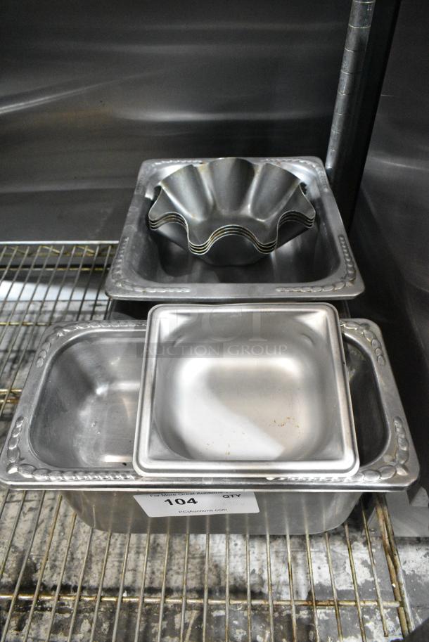 10 Various Metal Items Including Drop In Bins. 10 Times Your Bid! - Image 1 of 3