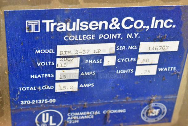 Traulsen RIH 2-32 LP Stainless Steel Commercial 2 Door Roll In Rack Cooler. 115/208 Volts, 1 Phase. - Image 6 of 9