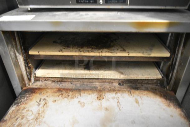 Bakers Pride P-44S Stainless Steel Commercial Countertop Electric Powered 2 Deck Pizza Oven w/ Cooking Stones. 208 Volts, 1 Phase. - Image 5 of 9