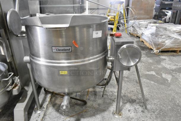 Cleveland KDL-60-T Stainless Steel Commercial Floor Style 60 Gallon Manual Tilt Steam Kettle. - Image 1 of 7