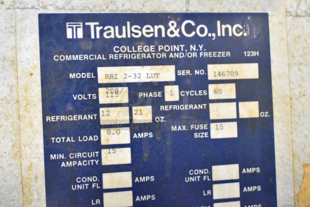 Traulsen RRI 2-32 LUT Stainless Steel Commercial 2 Door Roll In Pan Rack Cooler w/ 1 Metal Pan Rack. 115/208 Volts, 1 Phase. - Image 5 of 8