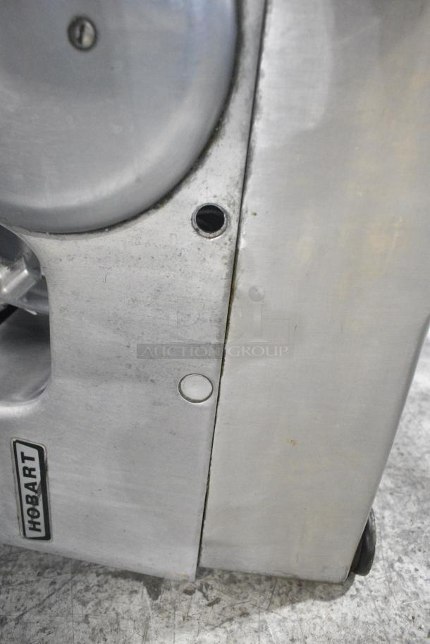 Hobart 1712E Stainless Steel Commercial Countertop Automatic Meat Slicer. 115 Volts, 1 Phase. Cannot Test Due To Missing Power Cord and Power Supply - Image 8 of 10