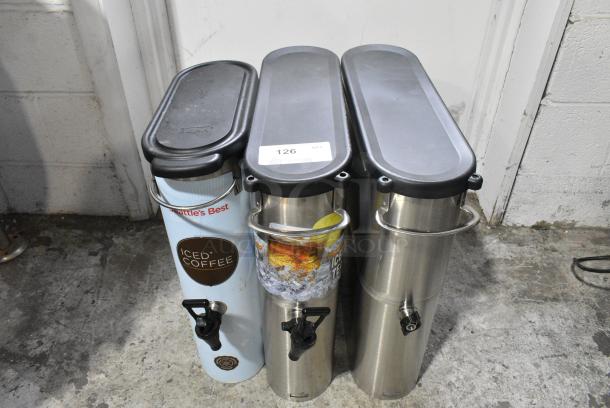 3 Stainless Steel Beverage Holder Dispensers. 3 Times Your Bid! - Image 1 of 5