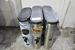 3 Stainless Steel Beverage Holder Dispensers. 3 Times Your Bid!