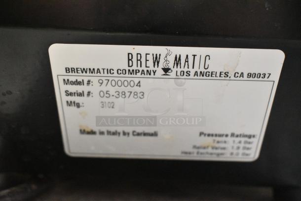 Carimali BrewMatic 9700004 Metal Countertop Espresso Bean Grinder. 115 Volts, 1 Phase. Tested and Working! - Image 6 of 6
