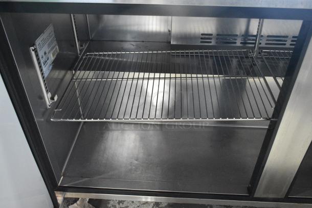 Turbo Air TWR-60SD Stainless Steel Commercial 2 Door Work Top Cooler. 115 Volts, 1 Phase. Tested and Working! - Image 4 of 7