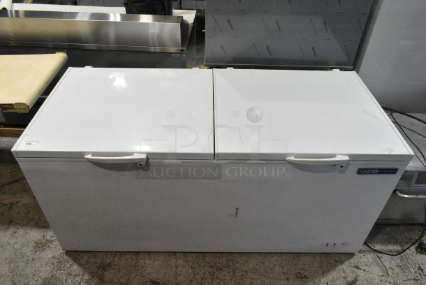 Kratos 69K-751HC Metal Chest Freezer w/ 2 Hinge Lids. 115 Volts, 1 Phase. Tested and Powers On But Does Not Get Cold - Image 1 of 9