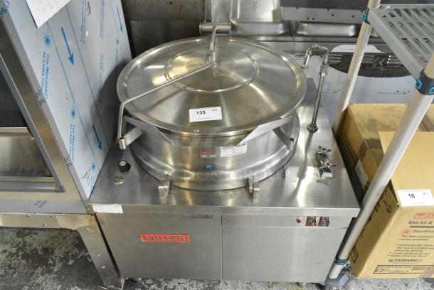 Vulcan VDMT40 Stainless Steel Commercial Floor Style 40 Gallon Steam Kettle. - Image 1 of 6